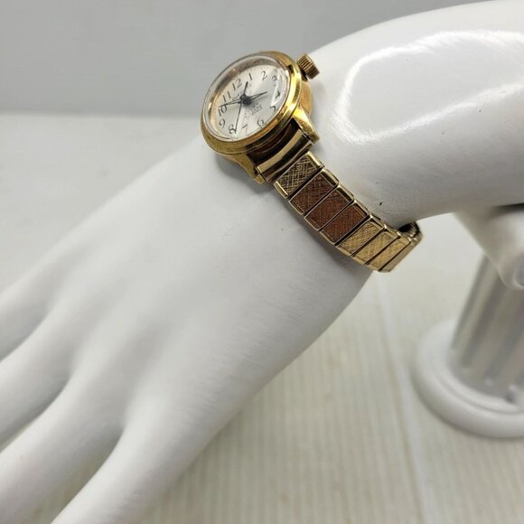 Vintage'- Ladies Dufonte Lucien Piccard- 17 Jewels Mechanical Swiss Watch-Gold p - Picture 7 of 16